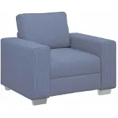 vidaXL Sessel Blau 100x77x82 cm Cordstoff