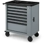 HBM Werkzeugwagen, 7 Schubladen, schwarz/grau