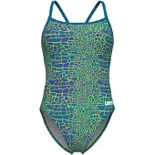Arena Badeanzug, Damen Snakeskin Challengeback