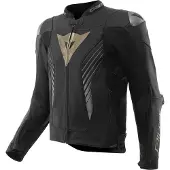 Dainese Super Speed 5 Motorrad Lederjacke, schwarz/gold, 54