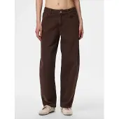 Pieces Pcgrace Mw Barrel Fit Jeans | Braun | 33