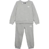 The North Face Jogginganzug "KID EVOLUTION SIMPLE DOME CREW SET", Kinder, Gr. 98 (3), grau (tnf pale grau heather), Obermaterial: 67% Baumwolle, 33% Polyester, Sportanzüge Jogginganzug