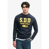 Superdry Ath Felt Applique Relaxed Crew Sweatshirt