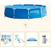 Intex Frame Pool Rund - 366x76 cm - 5-teilig S21008