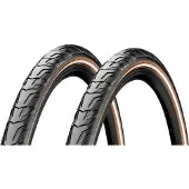 Continental 2x Ride City 42-622 schwarz/braun Reflex E25 28x1.60
