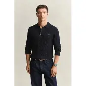 Gant Polokragenpullover "COTTON CABLE POLO" Regular fit mit Polokragen