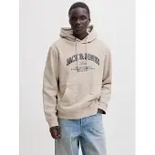 Jack & Jones Kapuzensweatshirt "JJEDENVER LOGO SWEAT HOOD SN", Baumwollmischung, relaxed fit