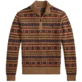 Ralph Lauren für Herren. 710B28589001 Brauner Fair-Isle-Pullover aus Wolle (S), Lässig