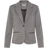Fransa Blusenblazer "Damen Blazer FRBABETT", Damen, Gr. XL, rot (hot fudge check), Obermaterial: 72% Polyester PES. 26% Viskose CV. 2% Elasthan EL., Blazer Blusenblazer