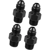 OEM Autoslangadapter-Set 1/8 inch NPT AN3, 4 stuks, universaal, roestvrij staal.