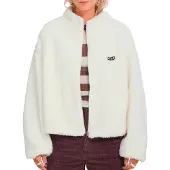 Volcom - Warme Fleecejacke mit Reißverschluss &ndash; Damen / Frauen &ndash; &ndash; Wylding Out Sherpa - Wylding Out Sherpa W Off White für Damen