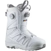 Salomon Snowboard - Snowboardboots - Launch BOA SJ BOA White/Alloy für Herren - Größe 44 - Weiß