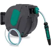 OEM Gartenschlauchreel mit Holzhalter