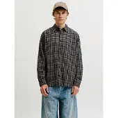Jack & Jones Langarmhemd "JJCARTER CHECK SHIRT LS SN" Baumwolle, relaxed fit