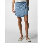 Pieces Pcflora Mw Bestickter Wickel Minirock | Blau | XL