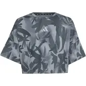 Adidas Sport Icons Allover Printed Cropped Kurzarm-t-shirt