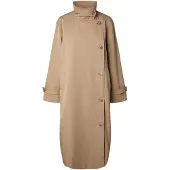 Pieces Pcjorma Lange Stehkragen Jacke | Beige | M