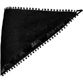 Pieces Pcasta Wickel Spitzen Schal | Schwarz | ONE SIZE
