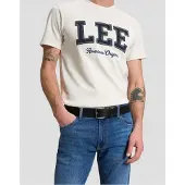 Lee - Gürtel Herren - 100% Leder - Embossed Logo Belt - Schwarz