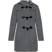 Gil Bret Wolljacke "Dufflecoat mit Kapuze", Damen, Gr. 44, grau (hellgrau), Obermaterial: 75% Wolle WO. 20% Polyamid PA. 5% Kaschmir WS., Jacken Wolljacke