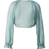 Vera Mont Bolero-Jacke mit gekräuseltem Ausschnitt in Cloudy Sky | Gr.: 42