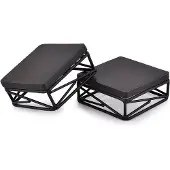 OEM Schwarzes Holz Cupcake Stand Set von 2, modern, 10x10x4cm