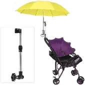 Lixada Fahrradanhänger, Kinderwagen, MBC, Sonnenschirmhalterung aus Edelstahl. Ausfahrbarer Sonnenschirmhalter