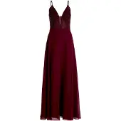 Vera Mont Abendkleid mit Stickerei in Deep Dahlia | Gr.: 36