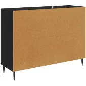 vidaXL Sideboard KIEL Schwarz Eichen-Optik 102 x 33 x 76 cm