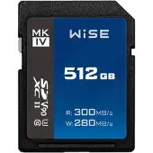 Wise 512GB SDXC UHS-II 300 MB/s V90 MK-IV