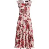 Vera Mont Cocktailkleid mit Print in Cream/Red | Gr.: 44