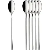 Villeroy & Boch Esslöffel "Latte-Macchiato-Löffel NewWave 19,9 cm 6er Set edelstahl" Spülmaschinenfest