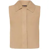 Betty Barclay Strickjacke "Strickweste mit Kragen", Damen, Gr. 48, beige, Strickjacken Strickjacke