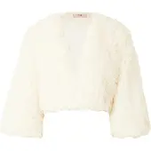 Vera Mont Fellimitatjacke "Kunstfell-Jacke mit Rundhalsausschnitt", Damen, Gr. 40, beige (champagne sorbet), Obermaterial: 100% Polyester PES., Jacken Fellimitatjacke
