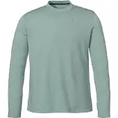 Schöffel Funktionsshirt SCHÖFFEL "CIRC Longsleeve Style Smue MNS", Herren, Gr. 52, grün (9405, grau), Oberstoff: 100% Polyester, Rundhals, Shirts Funktionsshirt