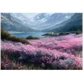 WALLARENA Fototapete Gebirge in Rosa | Gr.: 250 x 175 cm