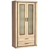 Masseno VITRINE MALAGA 192 / 97 cm in Sonoma Eiche