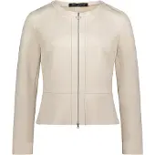 Betty Barclay Kurzblazer mit Reißverschluss in beige | Gr.: 48