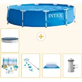 Intex Frame Pool Rund - 366x76 cm - 6-teilig S20432