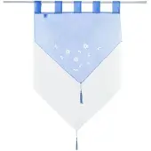 Gardinenbox SCHEIBENGARDINE GERA 90x60 cm Blau