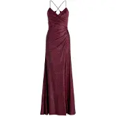 Vera Mont Abendkleid im Glitzer-Look in Dark Red/Black | Gr.: 38