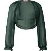 Vera Mont Bolero-Jacke mit gekräuseltem Ausschnitt in Dark Moss | Gr.: 42