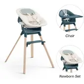 Stokke CLIKKTM Bundle Hochstuhl Bambus inkl. Newbornset, blau