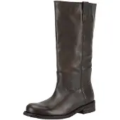 Felmini Leder Stiefel GREDO E638 mit wadenhohem Schaft, Zuglaschen und Brünier-Finish
