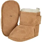 Sterntaler Lammfellschuhe mit Klettverschluss, braun, 19