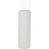 VIVANNO Windlichtsäule Candiro 21 cm x 21 cm x 80 cm Weiß