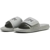Puma Badesandale "ROYALCAT COMFORT 2", Damen, Gr. 42, Textil, grau (gray echo, schwarz), Synthetik, unifarben, Schuhe Badesandale, für Alltag und Freizeit, mit SOFTRIDE-Dämpfung, sportlicher Stil