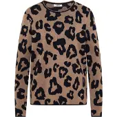 Cecil Strickpullover Animal-Print, Rundhals, mit Viskoseanteil
