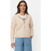 Camel active Strickjacke mit Kapuze in Hafer | Gr.: M