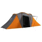 Furnicato Tunnelzelt Campingzelt 4 6 Personen Grau Orange 555x225x190 Cm